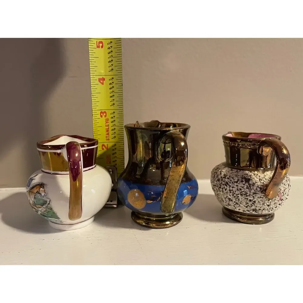 Vintage Miniature Creamer Pitchers, Set of 3
